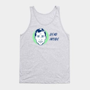 Funny Vintage "Dead Inside" 50s Parody Tank Top